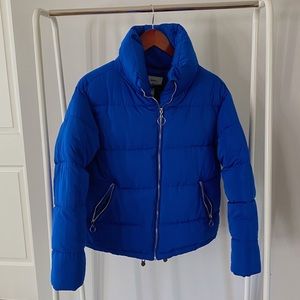 NWOT Forever 21 Blue Puffer